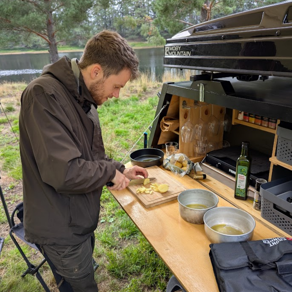 Trailer med Moby Mountain Peak XL Tagtelt