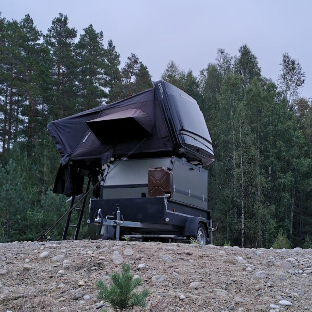 Trailer med Moby Mountain Peak XL Tagtelt